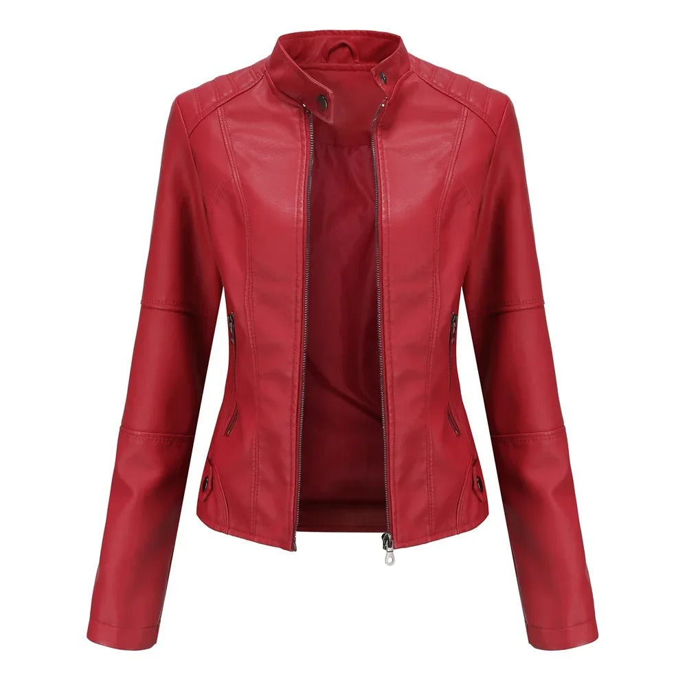 Pia | Elegant and Fashionable Leather Jacket