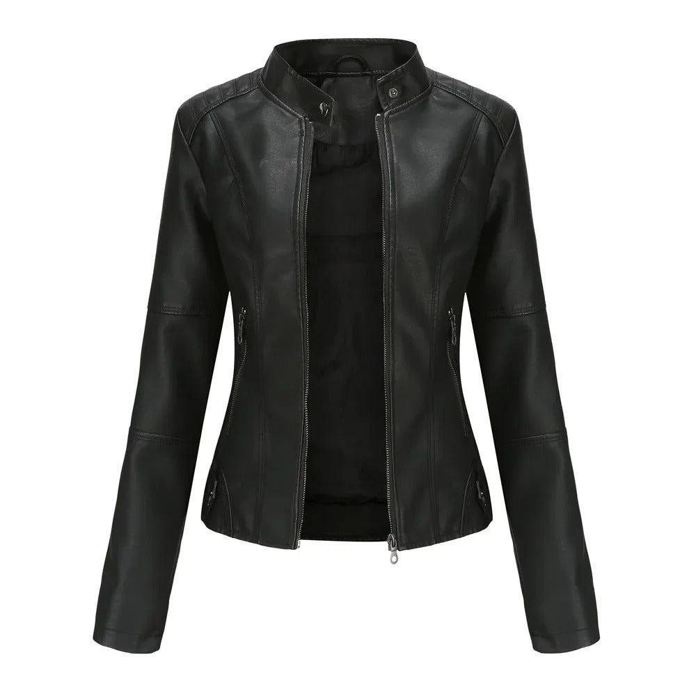 Pia | Elegant and Fashionable Leather Jacket