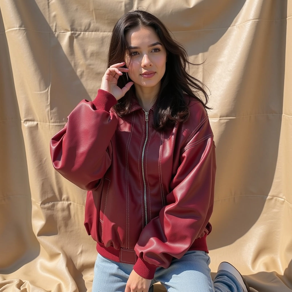 Suzanne – Elegant Bomber Jacket