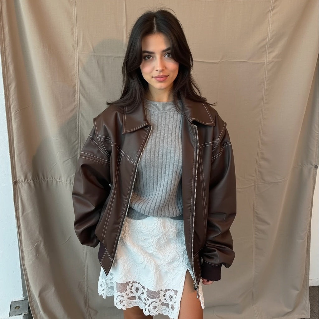 Suzanne – Elegant Bomber Jacket